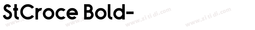 StCroce Bold字体转换